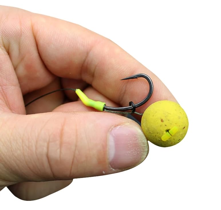 KTGCOZS Pack of 10 Set = 480 pcs Pieces Carp Fishing Bait Stopper Boilie Stop Bead for Carp Fishing Accessories Hair Chod Zig Rig Fishing LureTerminal Tackle