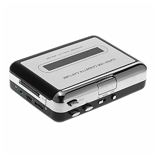 Cassette Player, Lyyes USB Cassette to MP3 Converter with Earphone Compatible with Laptop and PC
