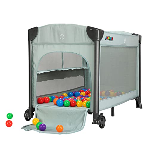 Joymor 3 In 1 Baby Bedside Sleeper, Bed Side With Mattress, Convert To Bassinet, Playpen, Foldable Travel Bassinet Bed, With Toy, Wheels, Brake, Carry Bag #TOP7