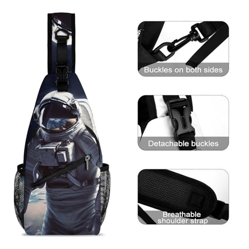 Mochila tipo sling para deporte y viaje unisex miniatura 3