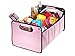 Produktbild CB Präsentwerbung GmbH CBag rosa - Kofferraumtasche aus Polyester mit stabilem Boden - Klappbox Kofferraumbox Faltbox Organizer Autobox Tasche Auto Kofferraum Zubehör (rosa)
