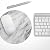 Design Skinz Slate Marble Surface V10 Waterproof Rubber Foam Backed Anti-Slip Mouse Pad for Home Work Office or Gaming Computer Desk - Round