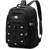 mygreen Casual Daypack Backpacks School Bag College Lightweight Travel Daypack Large Bookbags for Teens Girls Women Middle School Students Black