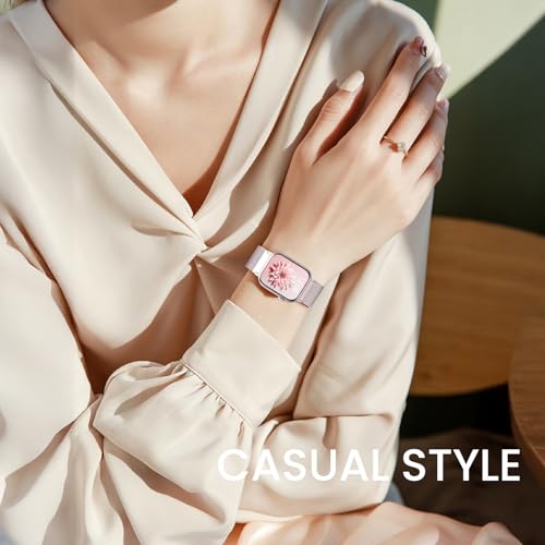 Image of Original Metal Milanese Loop Compatible with Apple Watch Band for Women Men