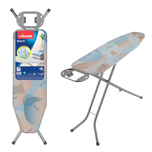 Vileda Bravo Ironing Board, Blue, Medium, Metal, 120cm x 38cm