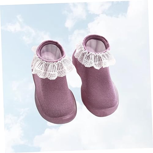 1pair Non- Ankle Socks Warm Floor Lace Socks for Toddlers for Indoor Use Prevents Slipping Smooth2