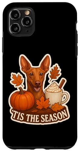 Tis The Season Cirnecho dell'Etna 犬 秋 秋 パンプキン スマホケース iPhone 11 Pro Max 用