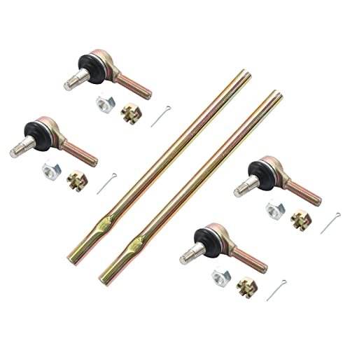Tie Rod End Kit, Compatible With 1987-2006 Yamaha Banshee 350, 95-05 Yamaha Wolverine 350, 97-99 Big Bear 350, Ball Joint Set, ATV UTV Part Accessories