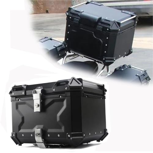 Coffre rangement pour top case Benelli TRK502X en alu noir 45L
