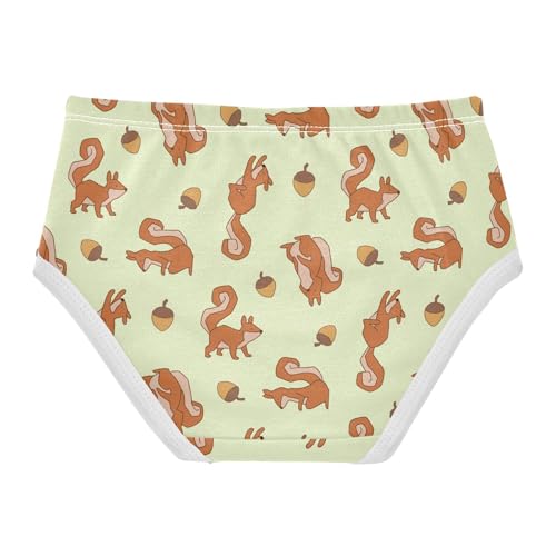 Girls' Underwear Squirrel Cotton Stretch Comfort Toddler Panties2