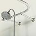 Zenna Home Rustproof Round Shower Curtain Rod for Clawfoot Tub with Easy Installation, Oval Hoop Shower Curtain Rod, Freestanding Tub Accessories, Fits Areas up to 70.5 by 28 Inches, Chrome