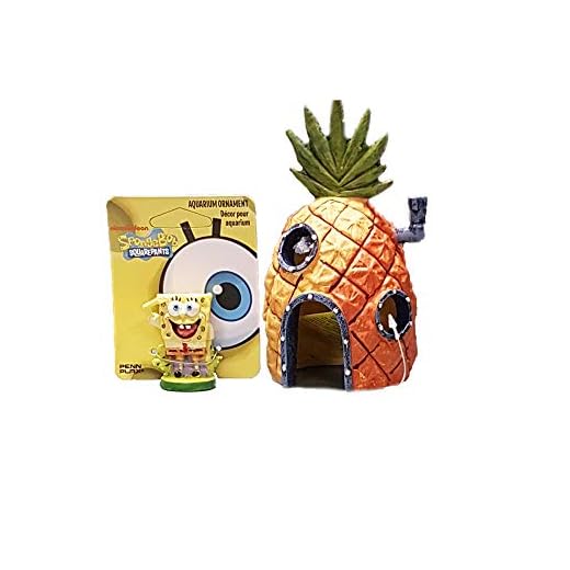 Penn-Plax SpongeBob & Pineapple House Aquarium Ornament