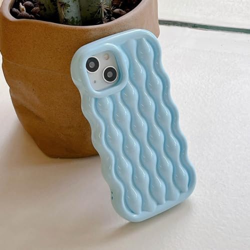 Coque iPhone 13 Pro Max antichoc en silicone bleu anti-dérapante