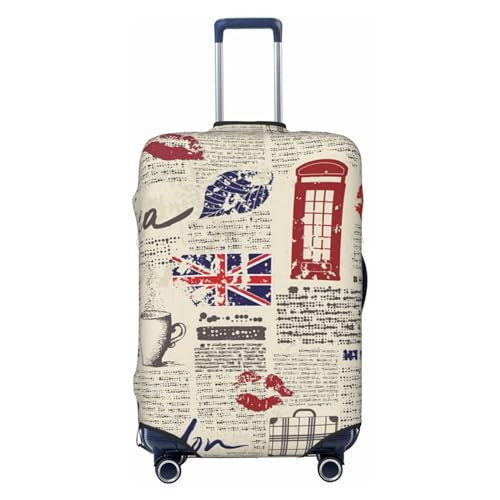 Peynir Union Jack British Flag Luggage Cover Anti-Scratch Suitcase Protector Cover Fits 18