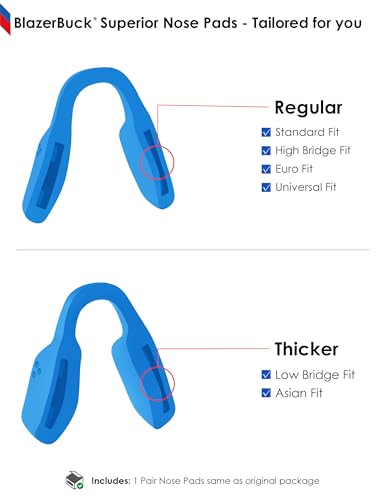 Image of BLAZERBUCK Replacement Nose Piece Nose Pads for Oakley Activate OX8173 Eyeglasses