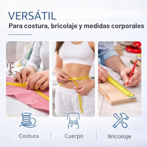 Miniatura 6 de Cinta Métrica 150 Cm 2 En 1 Cm Cinta Métrica De Costura En Caja De Almacenamiento Para Escalar Y Medir