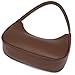 Fashion shoulder Bag for Women's Cute Hobo Tote Handbag Mini Clutch Underarm Purse for Daily Use/Work/Travel/Casual Outings (Lychee Pattern Coffee)