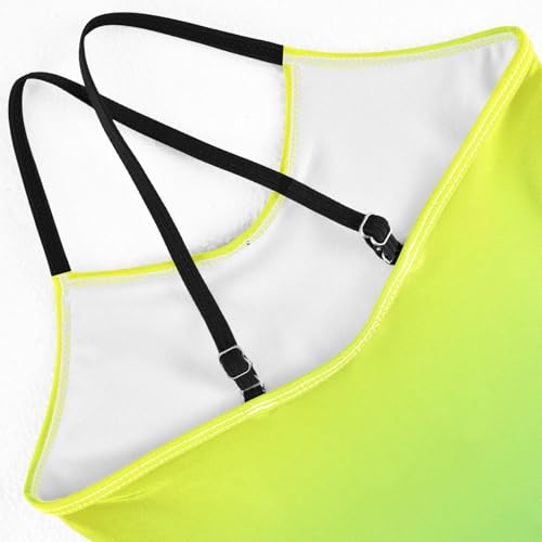 Blue Yellow Gradient Swimsuit for Girls Bathing Suit Summer Beach Swimwear One Piece Swimsuits4