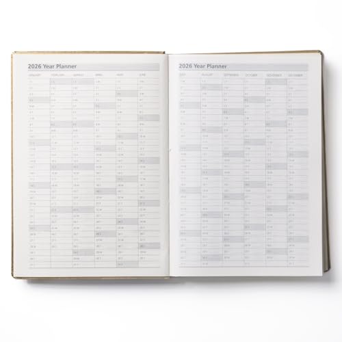 Image of Mahavir Millennium 2026 Diary | A5 Size New Year Diary with Stylus Pen | 424 pages | One-Day-to-a-Page New Year Diary with Satin Ribbon Bookmark | Gilt Edge, 70 gsm | Natural Shade Paper | Acrylic Coated Paper - Silver