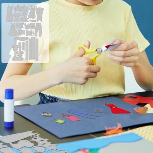 MAYJOYDIY 3D Hangers Clothes Cut Dies Clothes Metal Die Cuts Carbon Steel Cutting Dies Stencils DIY Crafts Template for DIY Scrapbooking Album Decorative Embossing Paper Card - Image 4