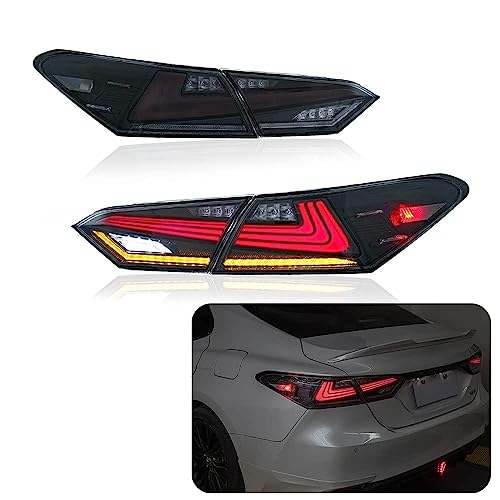 Inginuity Time Led Tail Lights For Toyota Camry 2018 2019 2020 2021 2022 Clear Rear Lamps Animation Drl Brake Turn Signal Assembly Clear Lens (Clear) #TOP3