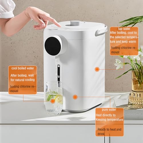 Tetera Eléctrica 5L con 8 niveles de temperatura blanca y azul miniatura 5