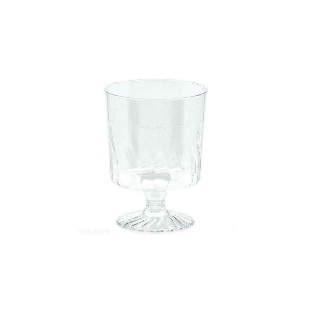 Tazas Pequeñas De Pedestal Amscan | 2 Onzas, Transparentes | Desechables Para Fiestas Elegantes