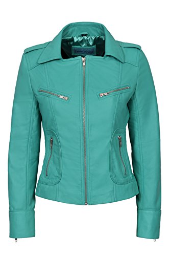 Chaqueta Bomber clásica de cuero Napa negro para hombre miniatura 1