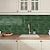 DEWOO Green Peel and Stick Backsplash Tiles for Kitchen Wall 10-Sheet