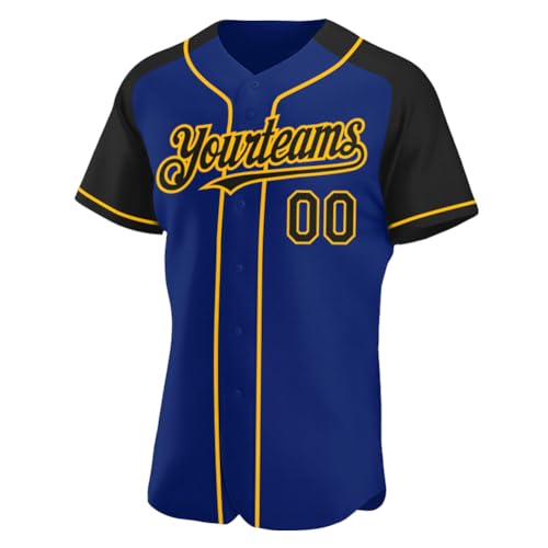 Custom Blank Jersey for Baseball Softball, Personalized Full Button Team Uniform Short Sleeve T-Shirt for Youth Adult miniatura 3