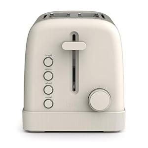 bella 2 Slice Toaster, 6 Setting Shade Control w Reheat, Cancel, Bagel & Defrost Buttons, Removable Crumb Tray, Anti Jam & Auto Shutoff, Auto Centering Guides & Cord Wrap, 900 Watt, Oatmilk