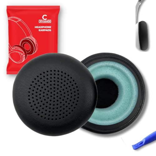 Crysendo Headphone Earpads Compatible with Skull-Candy Uproar Headphone | Enhanced Sound, Soft & Comfortable Replacement Cushion | High-Density Memory Foam & Softer Protein Leather – Black