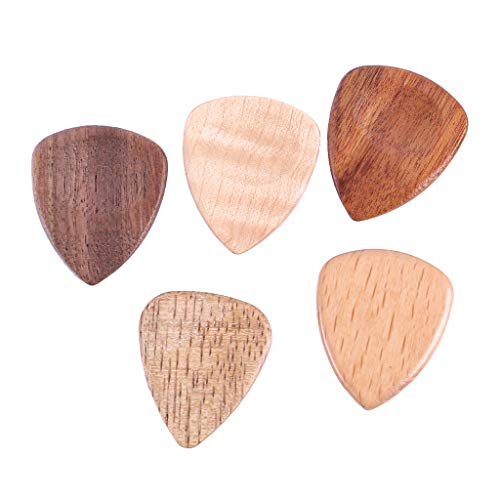 Hfior Médiator en bois pour guitare électrique, acoustique ou basse - Les Beatles, Paul McCartney, John Lennon, RIngo Starr, George Harrison Hfior Médiator en bois pour guitare électrique, acoustique ou basse – Image 5