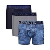 Under Armour Performance Tech - Printed 3Pk Boxer Brief, 3-Pack Windstream Print, YXL