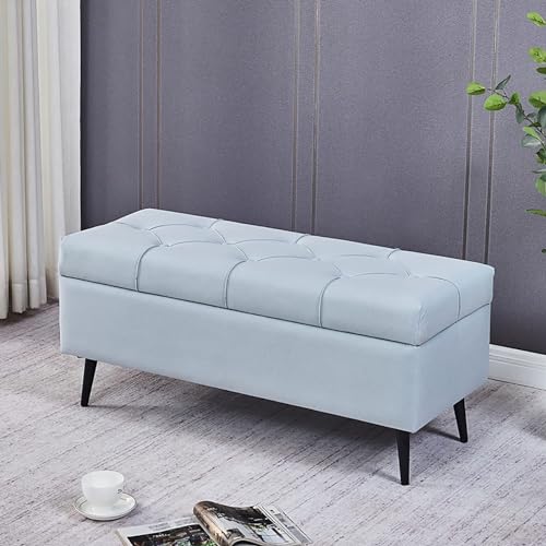 Chaussures qui traînent ? Solution avec ce banc de rangement ottoman