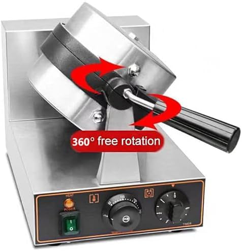 2024 Ice Cream Burger Maker & Waffle Press - Adjustable Time & Temperature, Non-Coated Sandwich Maker for Home & Commercial Use, Single Head Ice Cream Filling Waffle Maker