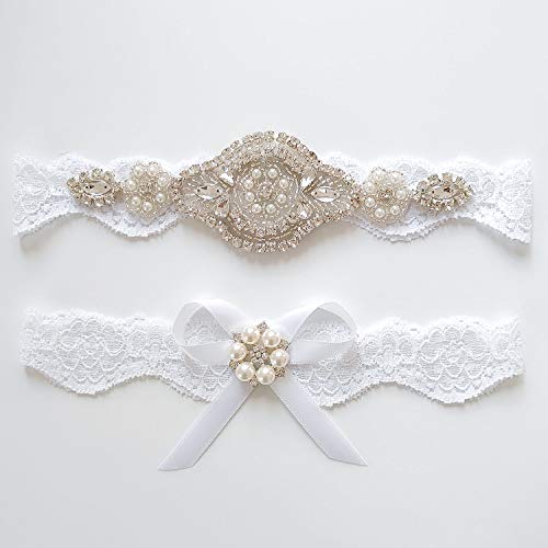 Wedding Garter Belt Lingerie Stretch Lace Bridal Lace Garter Set For Wedding #TOP2
