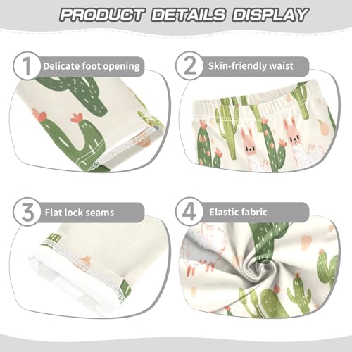 Bolaz Toddler Girls Leggings Printed Yoga Pants Leggings Cactus Alpaca for Kids3