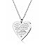 To My Sister Inspirational Heart Necklace