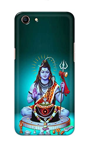 Image of PRINTFIDAA Printed Hard Back Cover Case for Oppo A83 Back Cover (Lord Shiva) -1803
