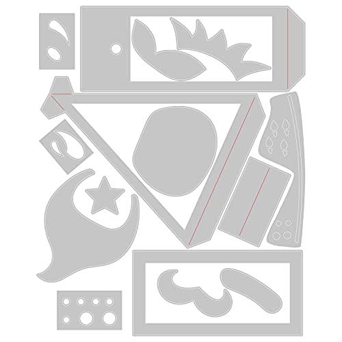 Matrices Thinlits Boîte à caractères de Noël Sizzix 665338 scrapbooking