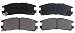 ACDelco 14D383C Advantage Ceramic Rear Disc Brake Pad Set with Wear Sensor