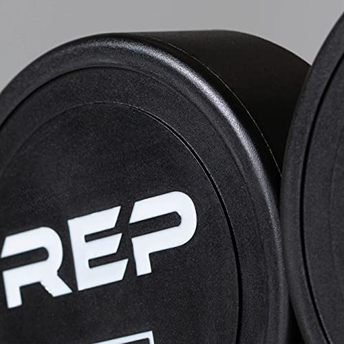 Rep Urethane Coated Dumbbell Set - 5-50 Lb With 3-Tier Rack #TOP6