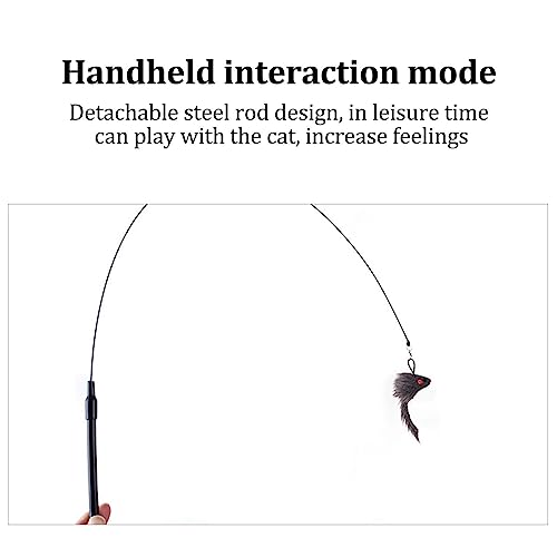 provocação gato,Brinquedo varinha gato com pena - Brinquedos desenvolvimento provocação gato portáti