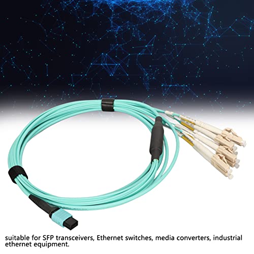 Cabo de remendo de fibra, cabo de fibra óptica Gigabit de 3m de espessura de PVC LSZH OM3 para switc