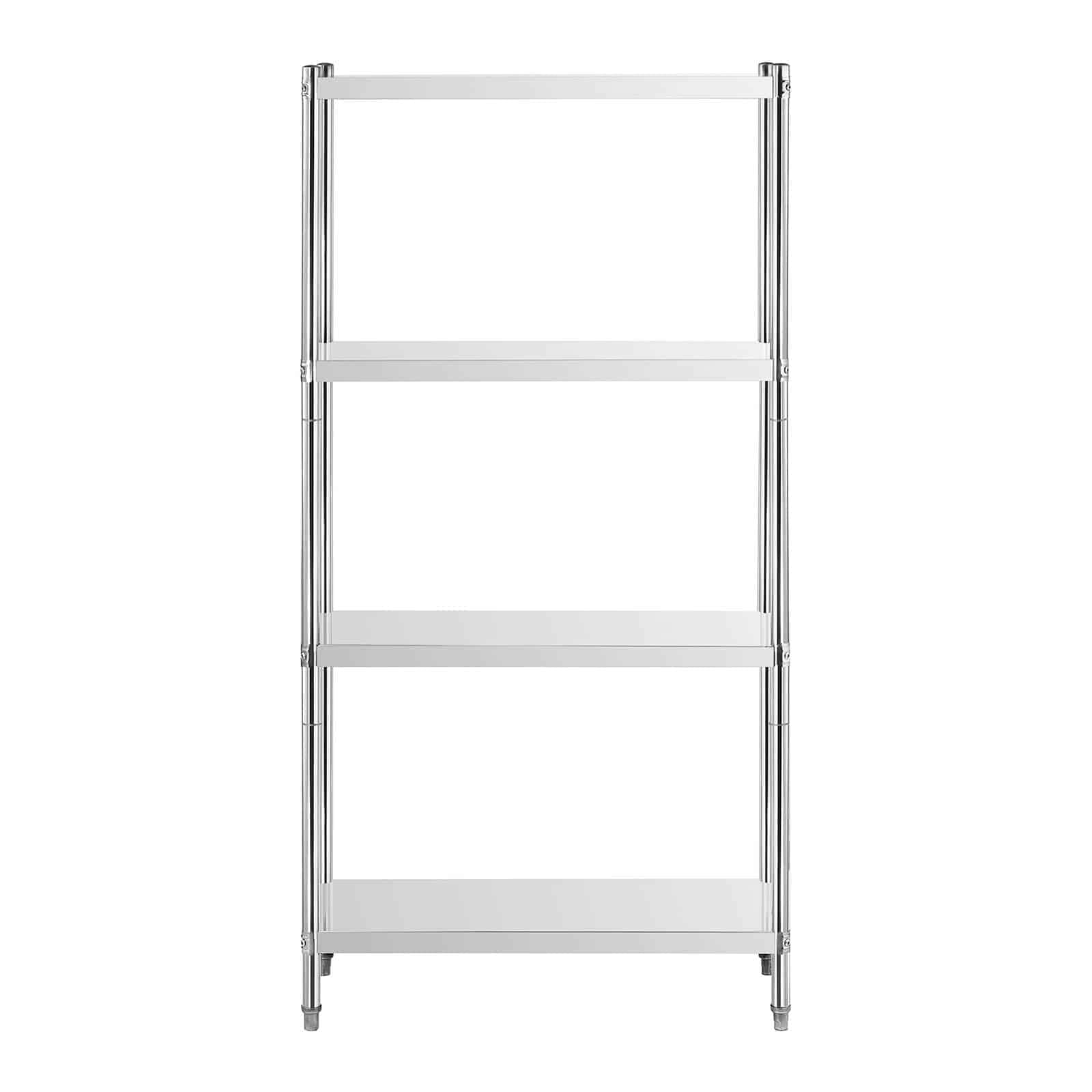 Royal Catering RCER-9040 Étagère en INOX À Poser De Cuisine Professionnelle 4 Niveaux (Dimensions : 90 x 40 x 180 cm, Nombre de tablettes : 4, Capacité de 200 kg)