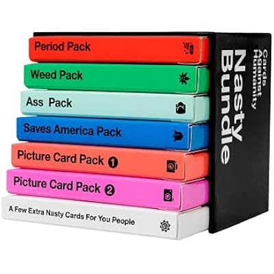 Cards Against Humanity: Nasty Bundle 6 Nasty Themed Packs + 10 All-New Cards