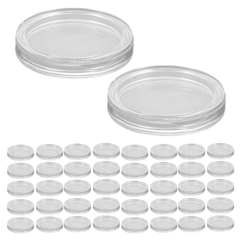 Cajas de almacenamiento transparentes para monedas protector de monedas de estuche de acrílico 100 2
