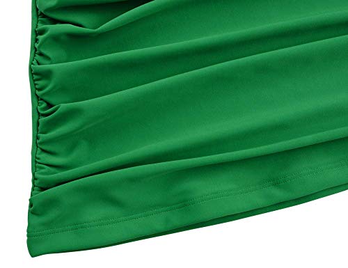Image of Hilor Women's Tankini Tops Shirred Ruffled Swimsuits V Neck Swimwear Top