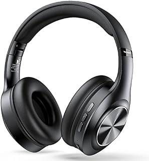 TECKNET Bluetooth Headphones Over-Ear, 65 Hours Playtime and 3 EQ Modes Wireless Headphones, in mic for phone calls, Memory Foam Ear Cups and Noise Cancelling, Foldable Headphones for Phone/PC/TV